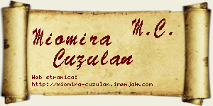 Miomira Ćuzulan vizit kartica